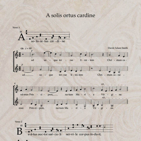 A solis ortus cardine S/A PDF Score
