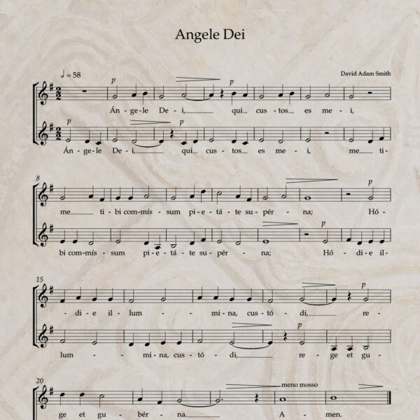 Angele Dei S/A PDF Score