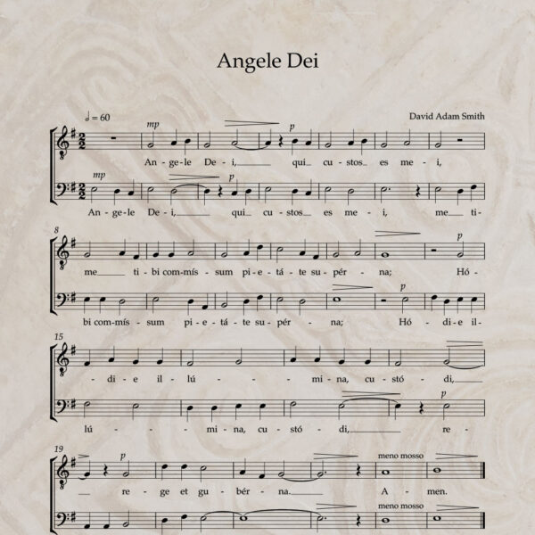 Angele Dei T/B PDF Score