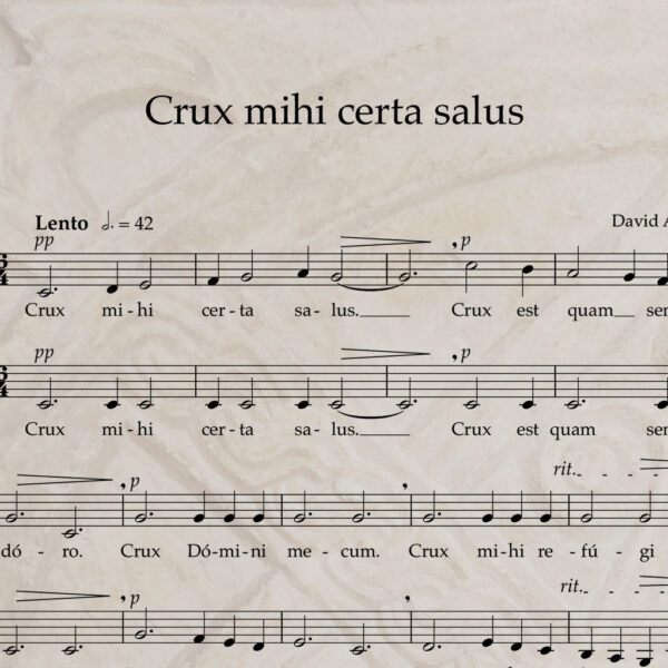 Crux mihi certa salus S/A PDF Score