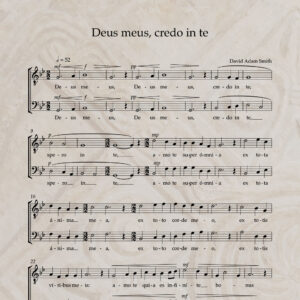 Deus meus, credo in te T/B PDF Score