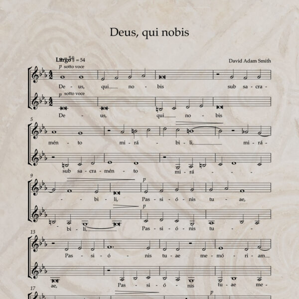 Deus, qui nobis S/A PDF Score