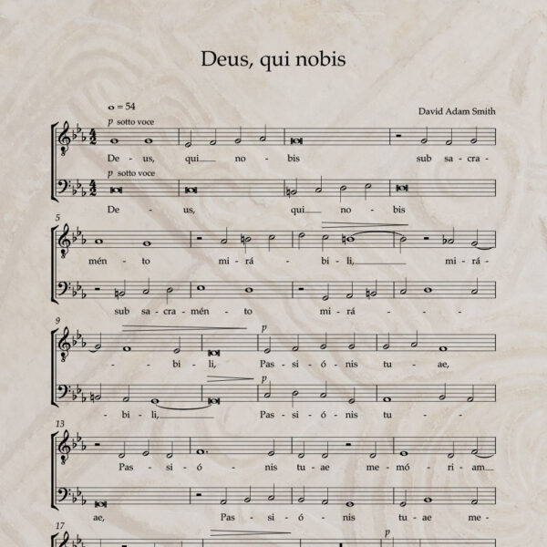 Deus, qui nobis T/B PDF Score