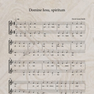 Domine Iesu, spiritum S/A PDF Score