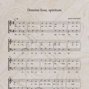 Domine Iesu, spiritum T/B PDF Score