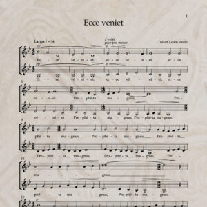 Ecce veniet S/A PDF Score