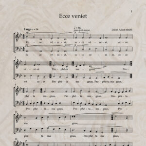 Ecce veniet T/B PDF Score