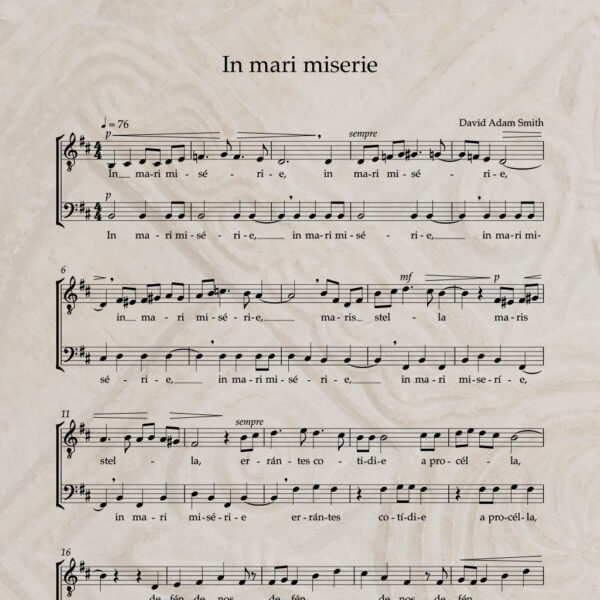 In mari miserie T/B PDF Score