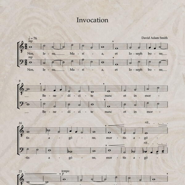 Invocation T/B PDF Score