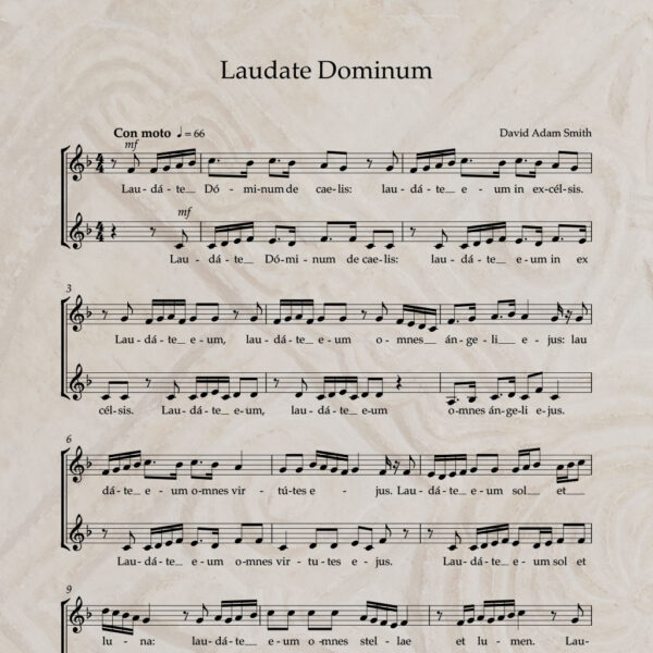 Laudate Dominum S/A PDF Score
