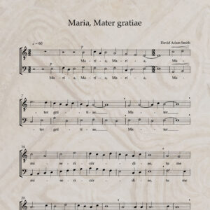 Maria, Mater Gratiae T/B PDF Score