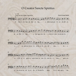 O Creator Sancte Spiritus T/B PDF Score