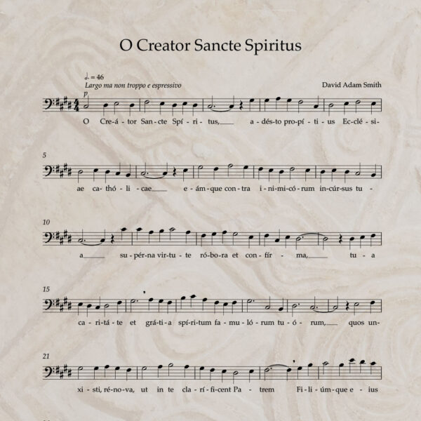 O Creator Sancte Spiritus T/B PDF Score