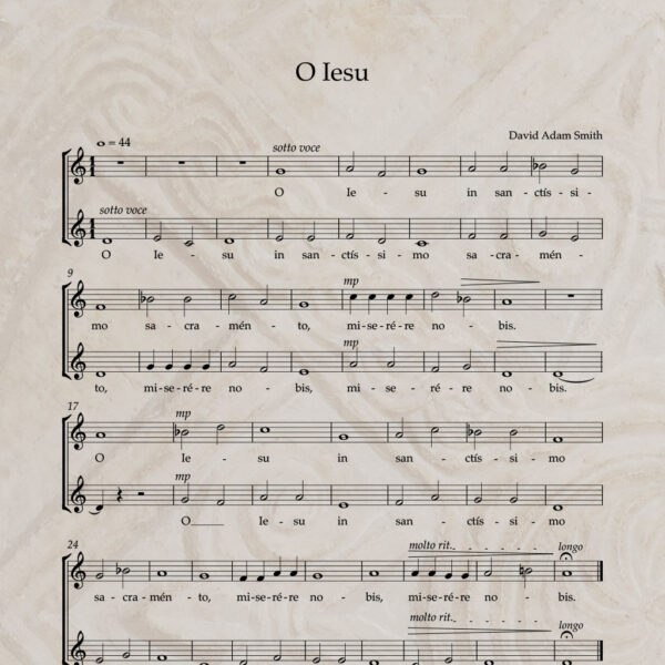 O Iesu S/A PDF Score