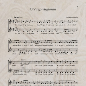 O Virgo virginum S/A PDF Score