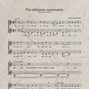 Pro defuncto nominatim S/A PDF Score