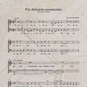 Pro defuncto nominatim T/B PDF Score