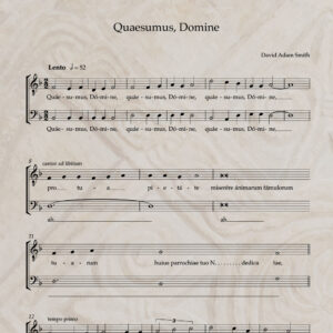 Quaesumus, Domine T/B PDF Score