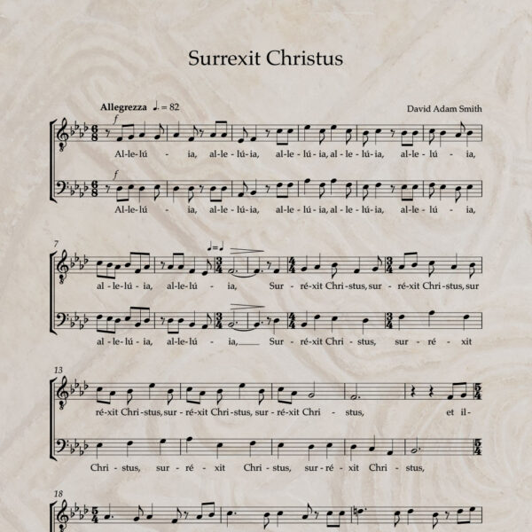 Surrexit Christus T/B PDF Score