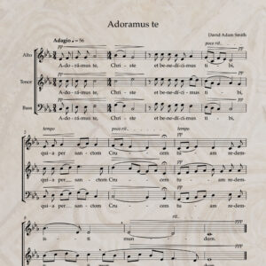 Adoramus te ATB PDF Score