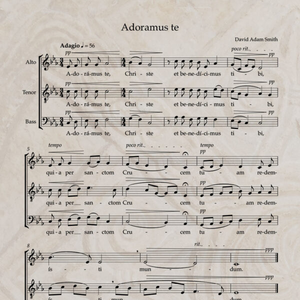 Adoramus te ATB PDF Score