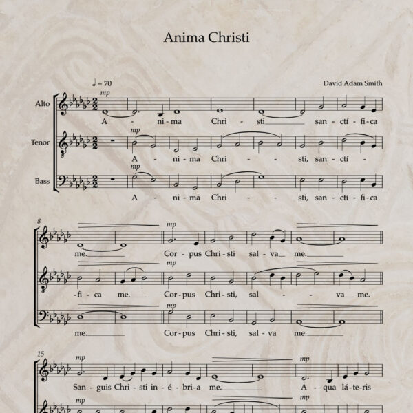 Anima Christi ATB PDF Score