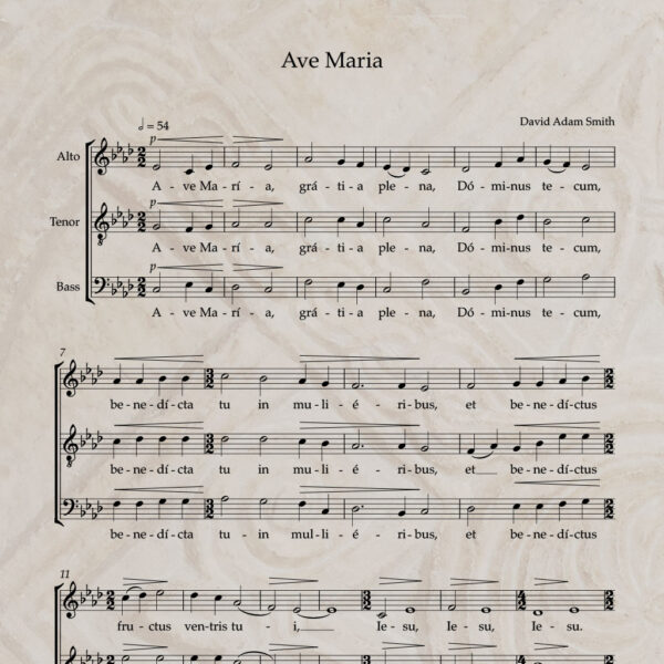 Ave Maria ATB PDF Score