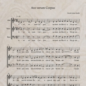 Ave verum corpus ATB PDF Score