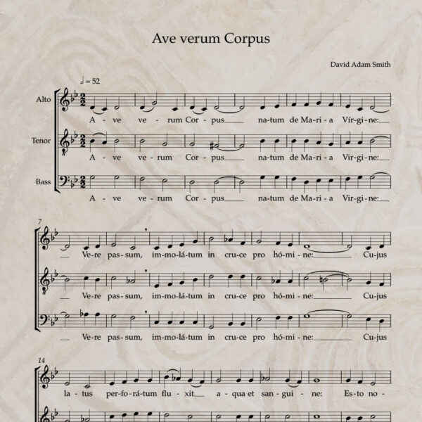 Ave verum corpus ATB PDF Score