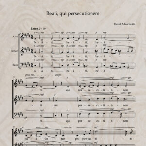 Beati qui persecutionem ATB PDF Score