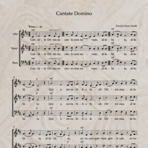 Cantate Domino ATB PDF Score