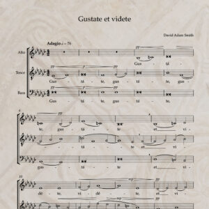 Gustate et videte ATB PDF Score