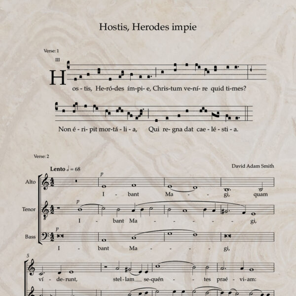 Hostis, Herodes impie ATB PDF Score