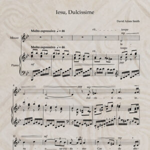 Iesu, Dulcissime PDF Score