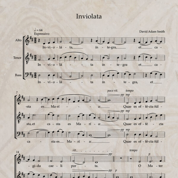 Inviolata ATB PDF Score