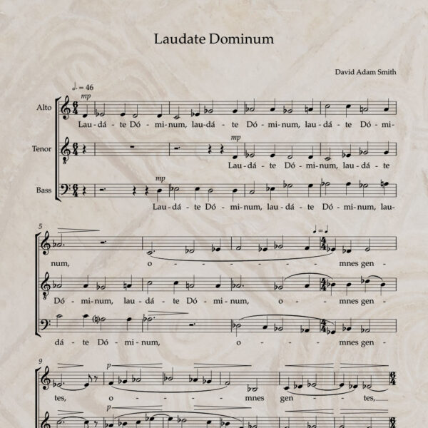 Laudate Dominum ATB PDF Score