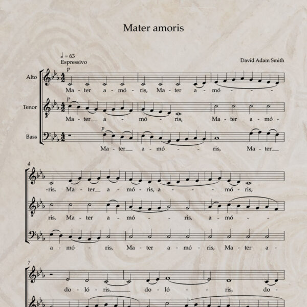 Mater amoris ATB PDF Score