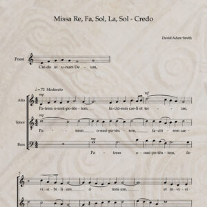 Missa Re, Fa, Sol, La, Sol - Credo PDF Score