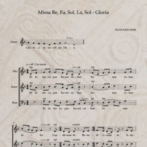 Missa Re, Fa, Sol, La, Sol - Gloria PDF Score