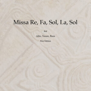 Complete Three-Part Mass Op. 6, First Edition PDF Score
