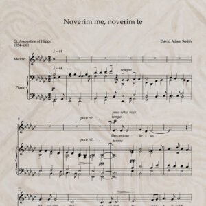 Noverim me, noverim te PDF Score