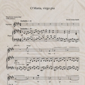 O Maria, virgo pia PDF Score
