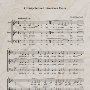 Omnipotens et misericors Deus ATB PDF Score