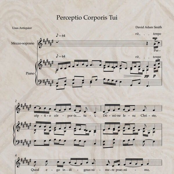 Perceptio Corporis tui PDF Score