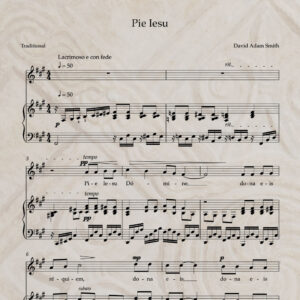 Pie Iesu PDF Score