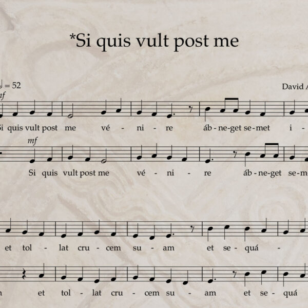 Si quis vult post me S/A PDF Score