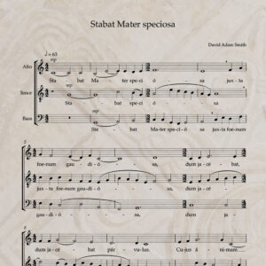 Stabat Mater speciosa ATB PDF Score