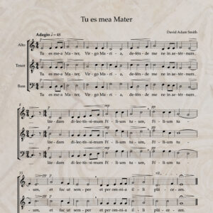 Tu es mea Mater ATB PDF Score