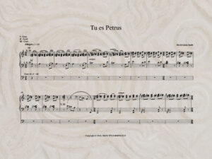 Tu es Petrus PDF Score