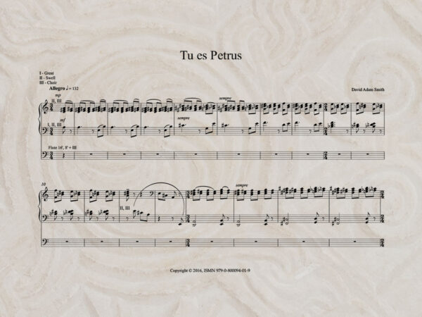 Tu es Petrus PDF Score